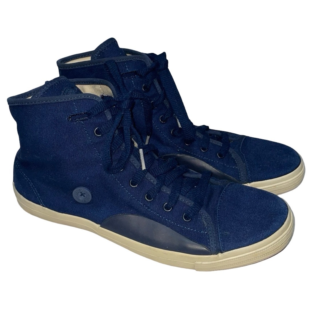 Umbro By Kim Jones Blue Canvas High Top Sneakers Size: 8m